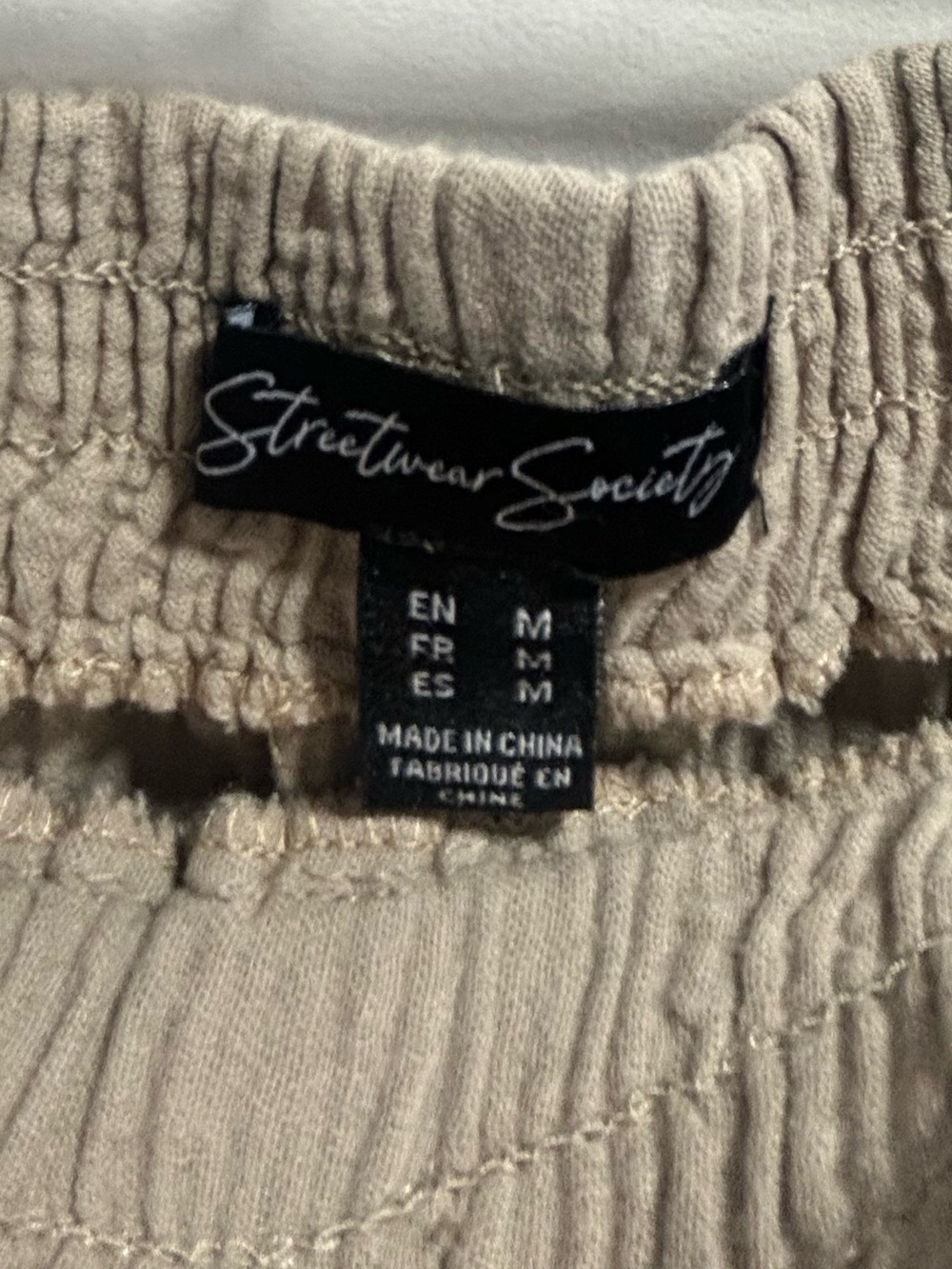 Drawstring Linen-Blend Pants - Picture 2 of 3